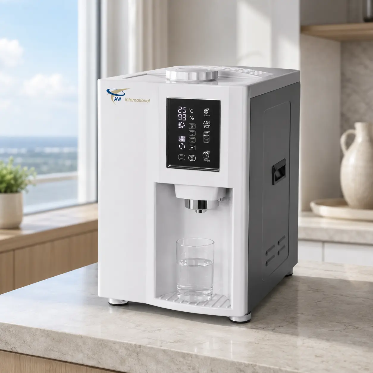 AWI20L atmospheric water generator in a residential setting.